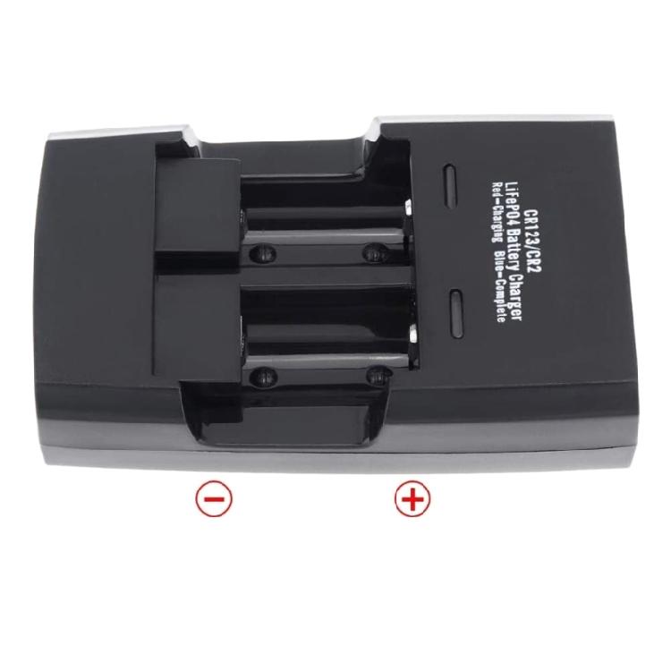 LiFePo4 Battery Charger Multifunctional 2 Slot Intelligent Lithium Battery Holder For RCR123 RCR2 16340 17335 14250