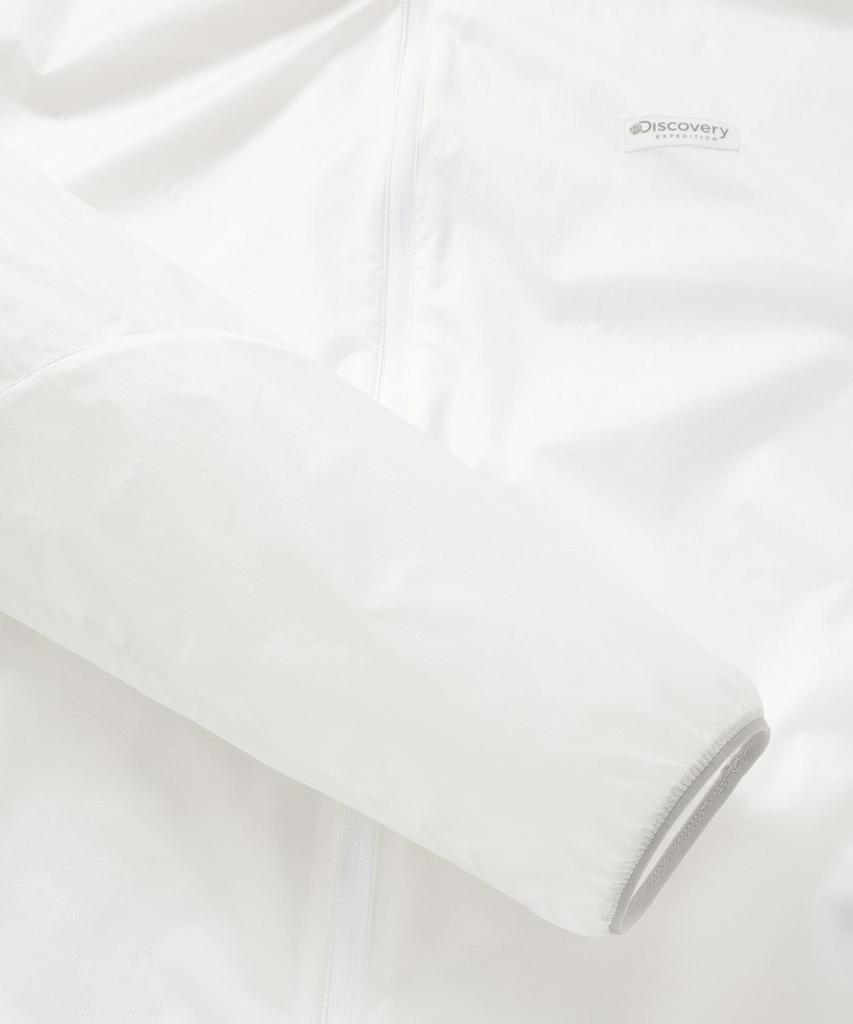 Discovery Expedition Men'S Ultralight Windbreaker Hooded Jacket (White)