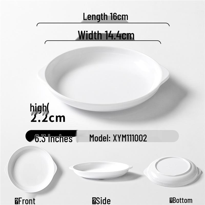 Zweifarbige Melamin-Tischware: Kleines Schalen- und Schalenset für Buffet und Grill-Dipsaucen.