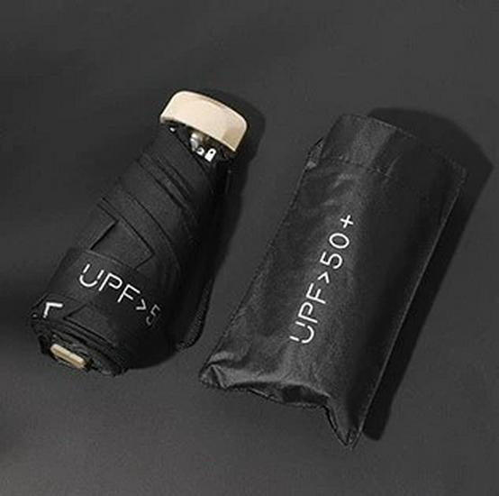 Compact Women's Umbrella with UV Protection and Black Coating – Dual-Use for Sun and Rain