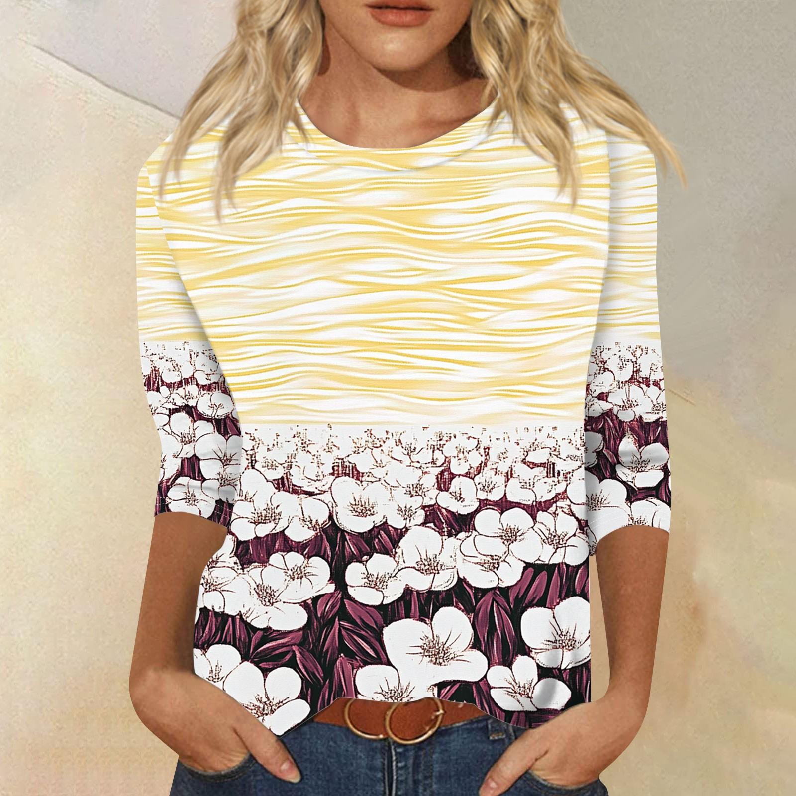 

Женский модный повседневный пуловер с воротником три четверти и принтом XXXL золотой