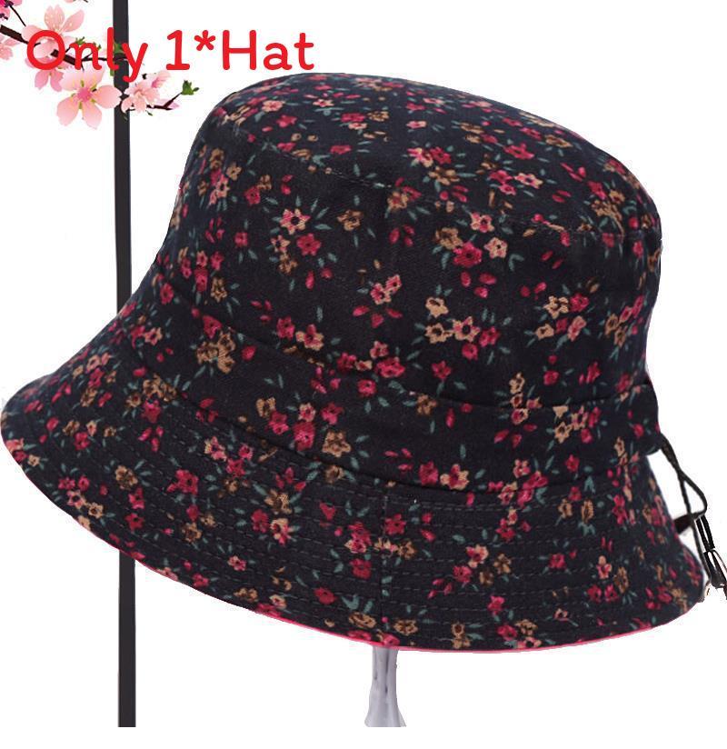 Elderly Women Sun Hat With Adjustable Brim For Spring Fall Sun Protection Cotton Fabric