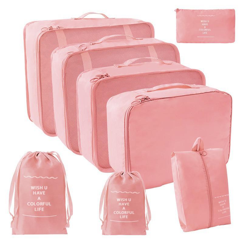Large Capacity Foldable Travel Storage Bag Set - 7 Pieces