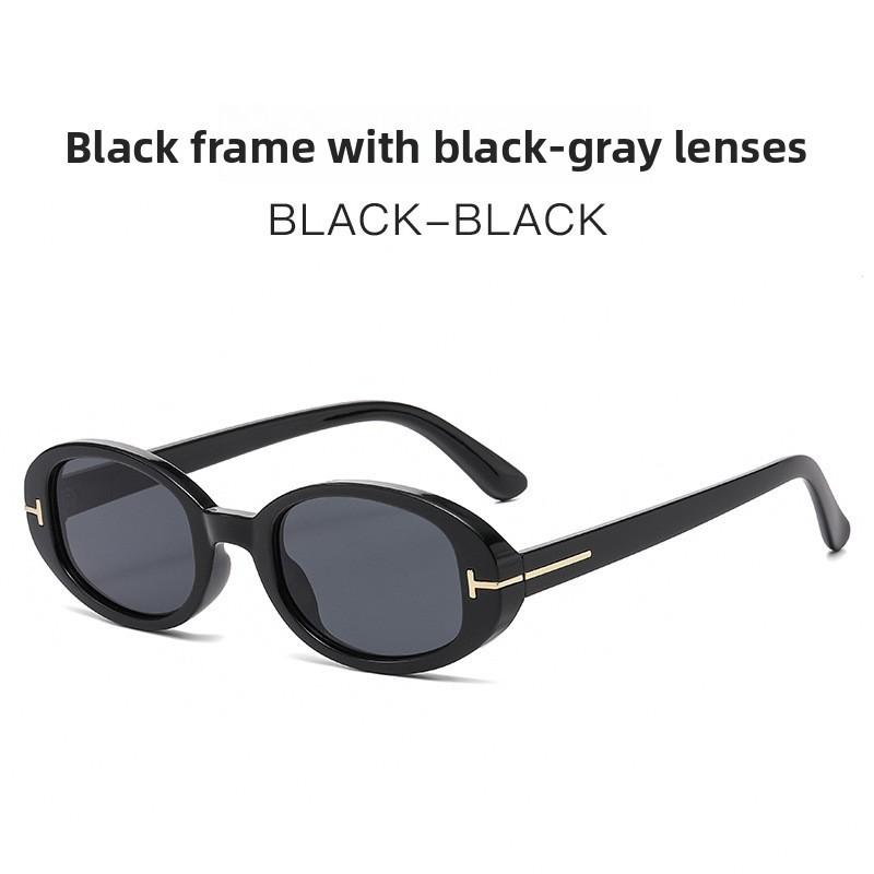 Retro Oval Sunglasses For Women With Uv400 Protection And Frame Fashionable Sun Protection