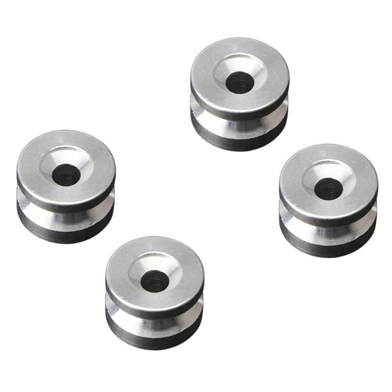 

4pcs Universal Motorcycle Rear Luggage Tail Top Box Helmet Trunk Bracket Base Plate Bushing Pad Buckle Spacers