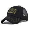 Camouflage Camo Baseball Cap with American Flag USA Tactical Operator Outdoor Hat for Hiking Hunting