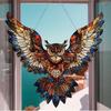 Acrylic Owl Catcher Colored Glass Window Hanging Decoration Multifunctional Halloween Thanksgiving Garland For Home