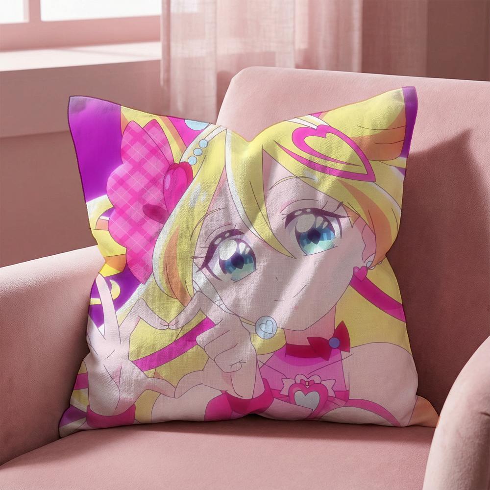 Federa Cuscino Multi-Scena Reversibile, Morbida e Resistente per Uso Quotidiano - You and Idol Pretty Cure