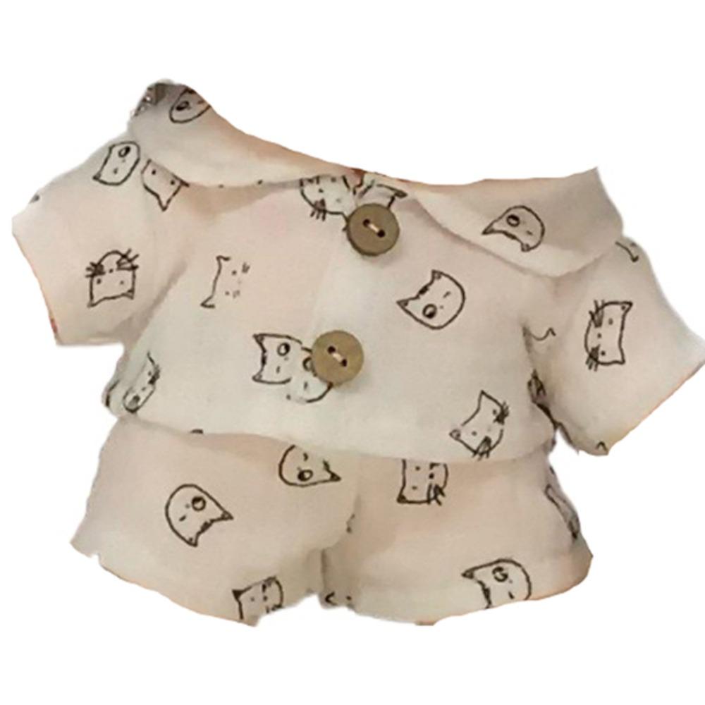 

1 set Shirt Set 20cm Cotton Doll s Clothes Pajamas 10cm Doll Clothes Doll Accessories Style F 20cm