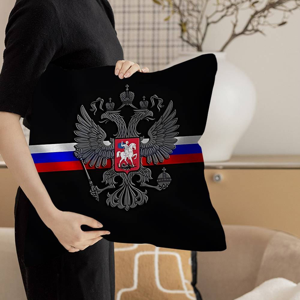 R-Russian Flag Cushion Cover Pillow Cover Decor Pillowcase Printed Cushion Case For Couch