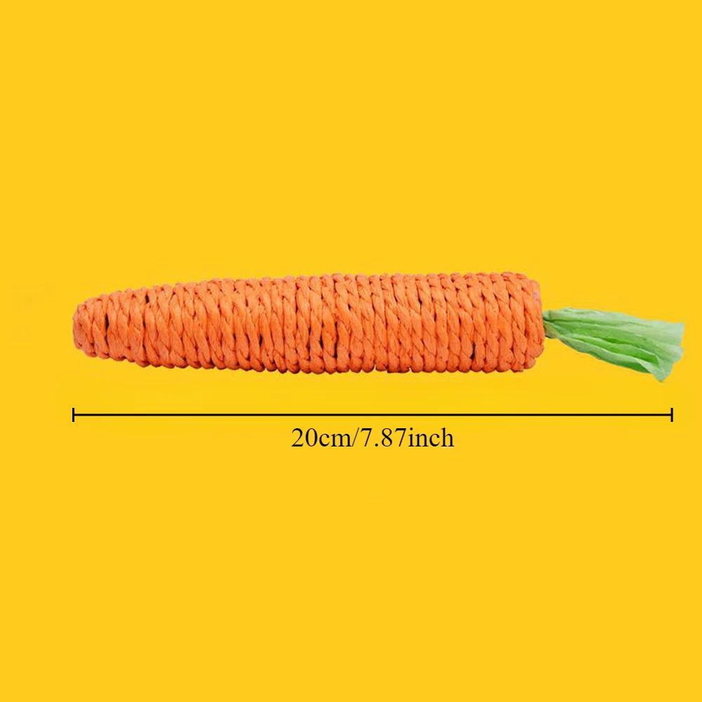 Cat Toy Sound Carrot Shape Teasing Cat Stick Unboring Molar Stick Bite Resistant Cat Scratch Board Pet Products