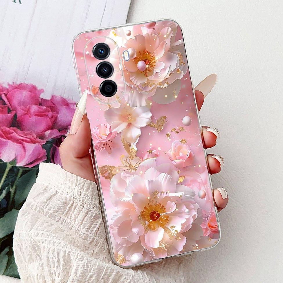 Clear For Huawei Nova Y70 Plus Case Cover Cute Cat Fashion Cool Painted Phone Case For Huawei Nova Y70 MGA-LX9 MGA-LX9N MGA-LX3