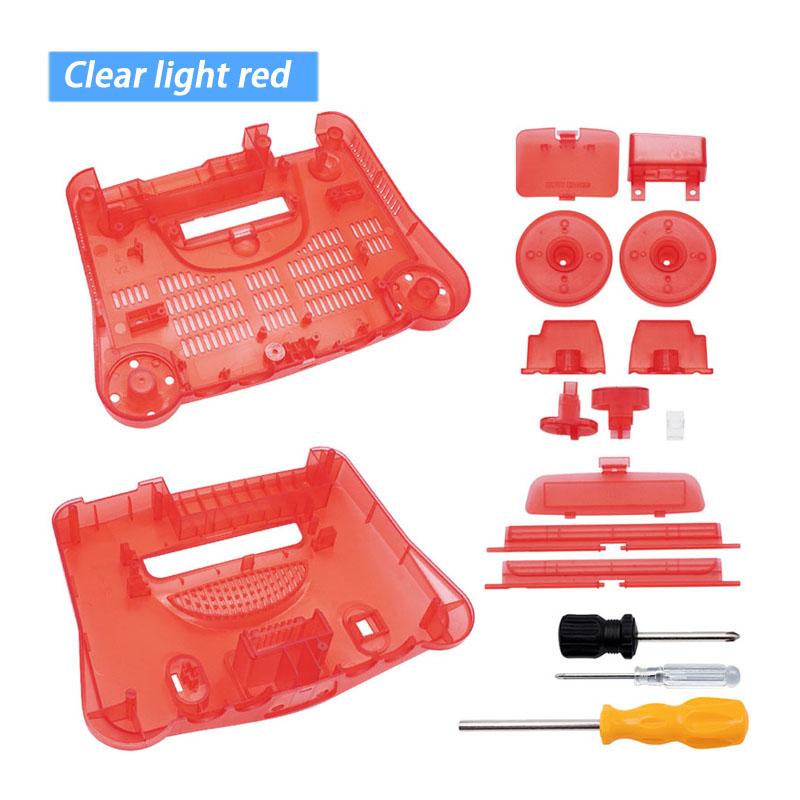 Housing Shell NEW Replacement 11 Colors Transparent Box N64 Retro Video Game Console Case Compatible Screwdriver for for n64