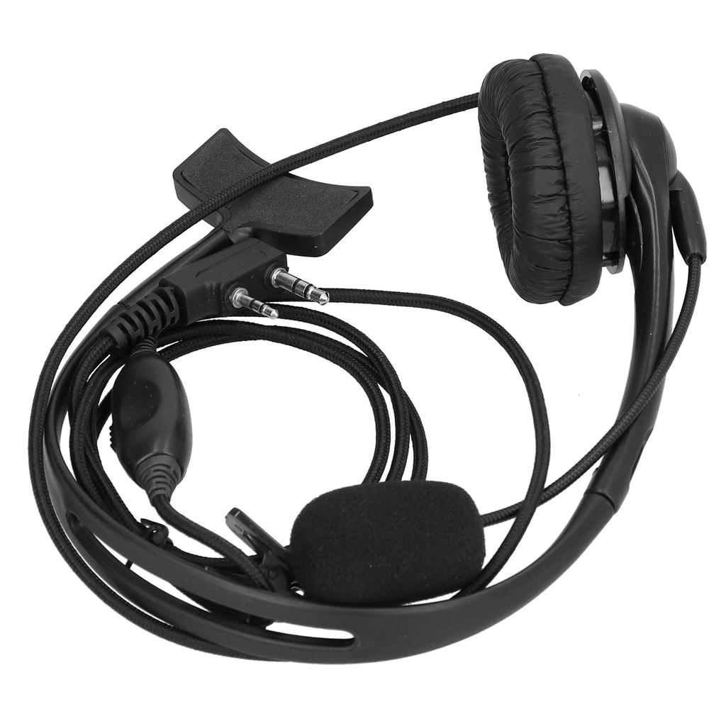 KHead Walkie Talkie Headset with Microphone for VOX Function Single Side for Kenwood KPG27D THD7