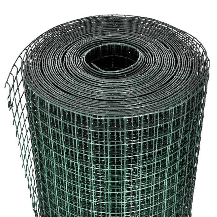 Grillage plastifié à mailles carrées 1m x 25 m,mailles 25 x 25 mm 140440