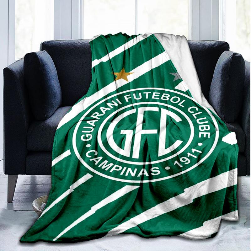 1PC Football Club Emblem Printed Soft Flannel Blanket Throw for Adult Bedroom Living Room Sofa Camping Travel Fan gifts Christmas Gifts