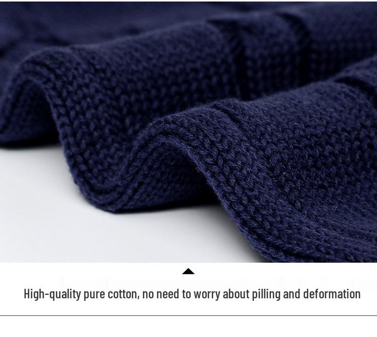 Kids' Cotton Knitted Sweater Vest for Boys & Girls - Autumn/Winter School Uniform