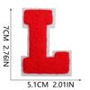 7Cm White Background Red Character Embroidery Cloth Sticker English Letters Towel Embroidery Patch Sticker Computer Embroidery Chapter Boy Heat Transf