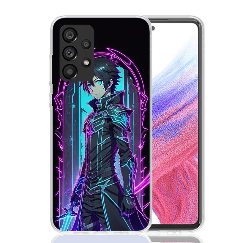 Sword Art Online Kirito Phone Case For Samsung Galaxy A17 A16 A14 A15 A13 A57 A56 A54 A55 A53 A37 A36 A34 A35 A33 A26 A24 A25 A2