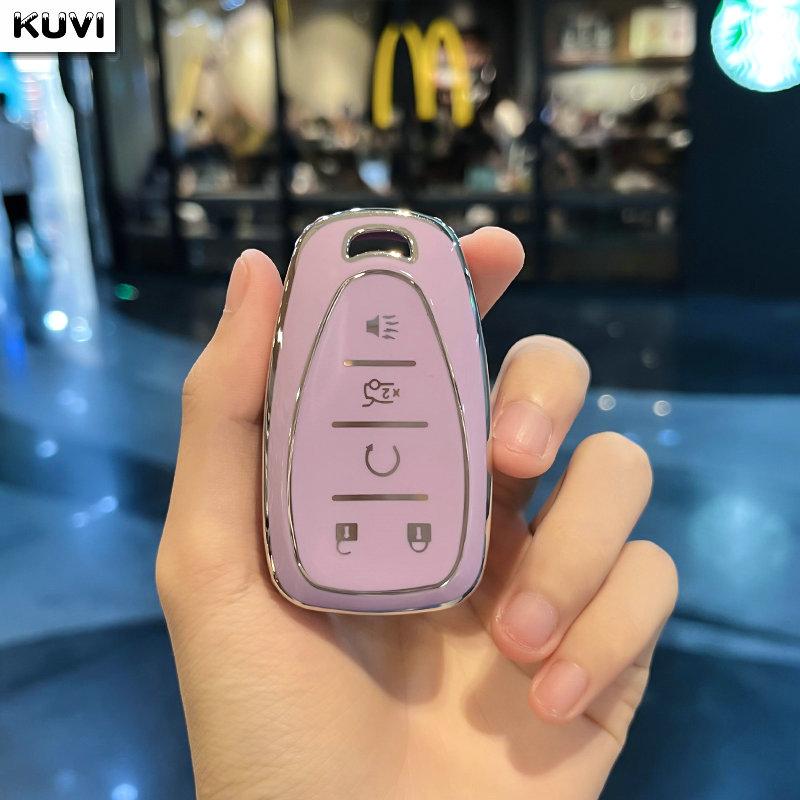 TPU Car Key Case Cover Keychain For Chevrolet Volt Bolt Trax Malibu Blazer Traverse Onix Equino Orlando Cruze Spark Sonic Camaro