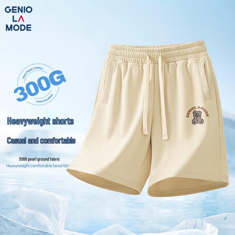 

GENIOLAMODE Мужские повседневные шорты прямого кроя, плотность 300 г/м² M