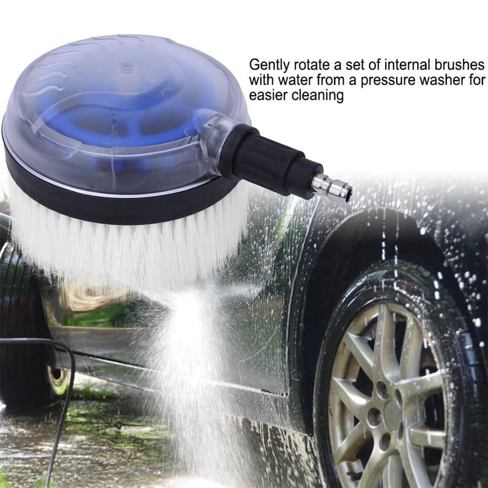 360-Degrees Rotation Rotary Wash Brush Round Brush Fan-Shaped Design Rotating Brush Durable Quick Connect