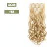 MISSQUEEN Long Wavy Ombre Hair Extensions 16 Hairpins Clipped In The Hair Extensions To Synthesize A Heat Resistant Thick Wig