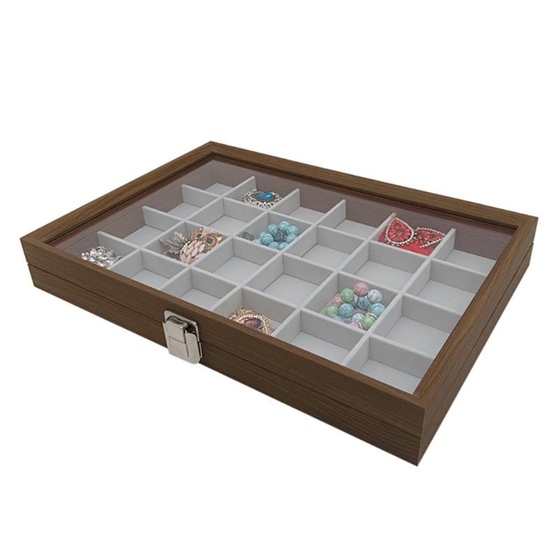 Secure Lockable Organizers Beautiful Jewelry Presentation Box Display Holder for Secure and Tidy Storage