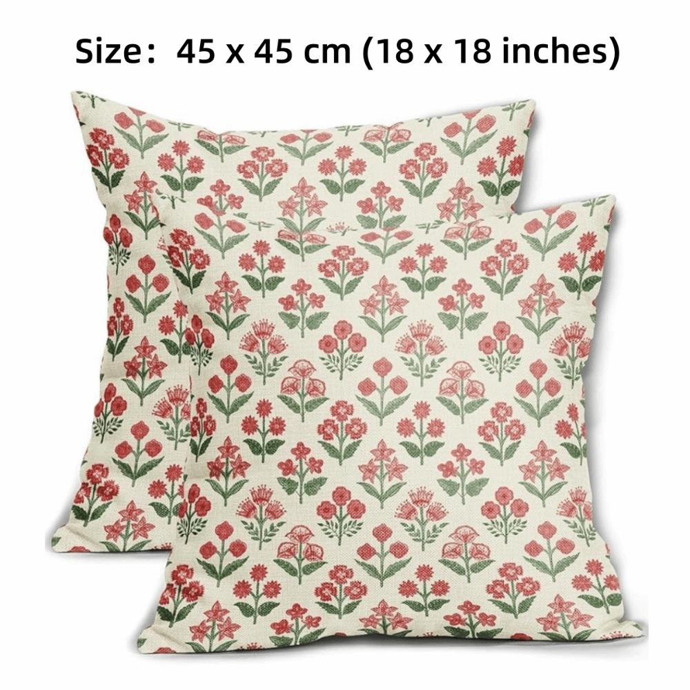 Vintage Floral Style Throw Pillow Cover Bohemian Sofa Pillowcase Patio Decor