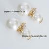 925 Silver Niche Pearl Double-Sided Earrings - Versatile, Light Luxury Front & Back Wear for Women.