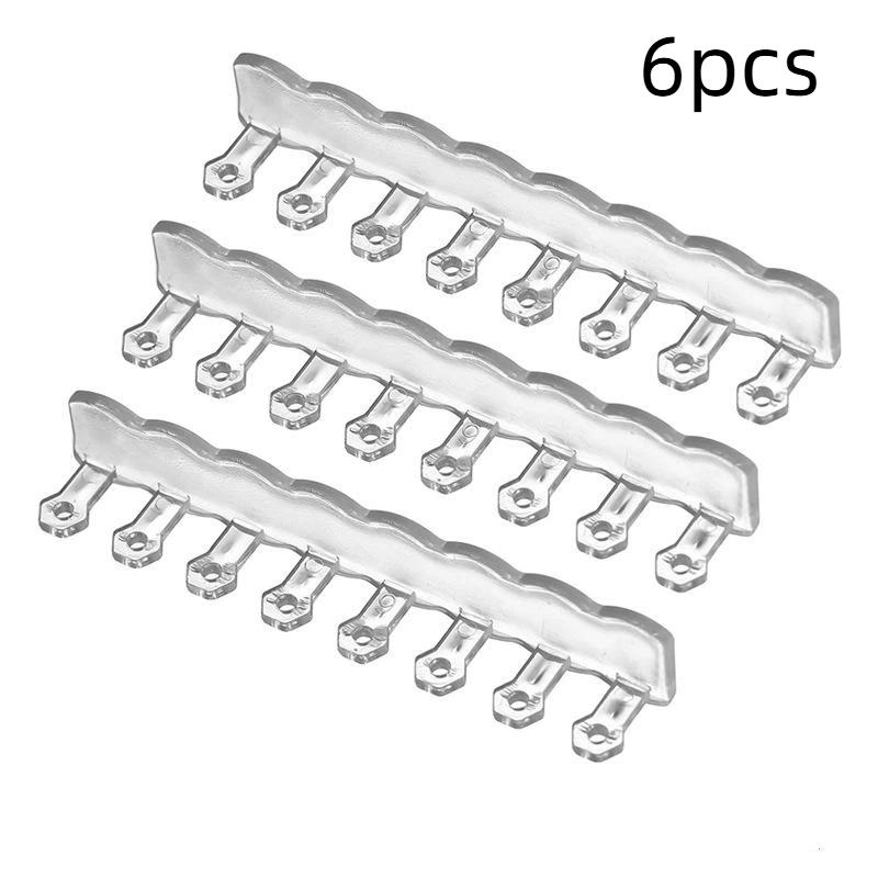 6/12Pcs Necklace Ring Storage Rack Behind Mirror Cabinet Door Anti Tangle Jewelry Display Rack Suitable For Men And Women