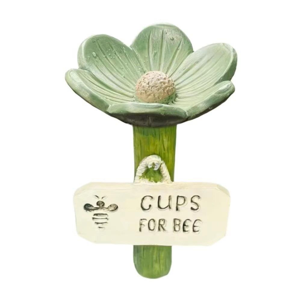 Resin Insect Drinking Cup Colorful Garden Decoration Bee Butterfly Water Dispenser  Beekeeping
