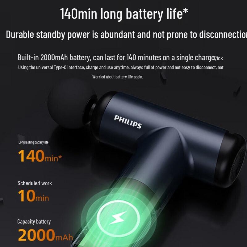 Philips Percussion Massage Gun CN plug (adapter included)