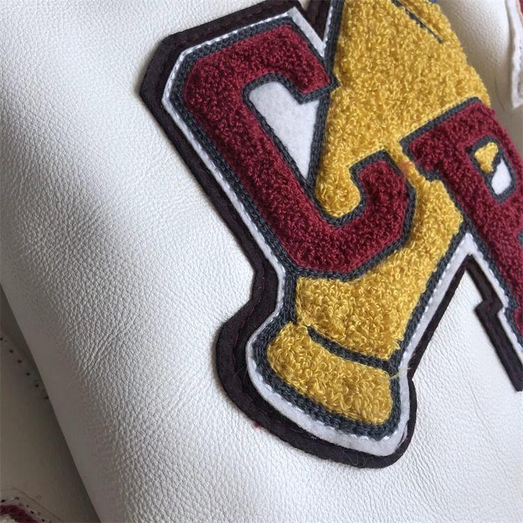 Korean Style Trendy PU Leather Casual Jacket with American Retro Embroidery for Men and Women