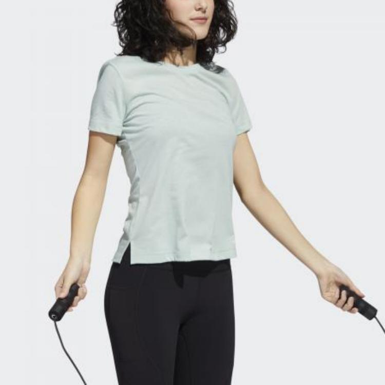 Adidas AEROREADY T Shirt Women's Light Green GC7739