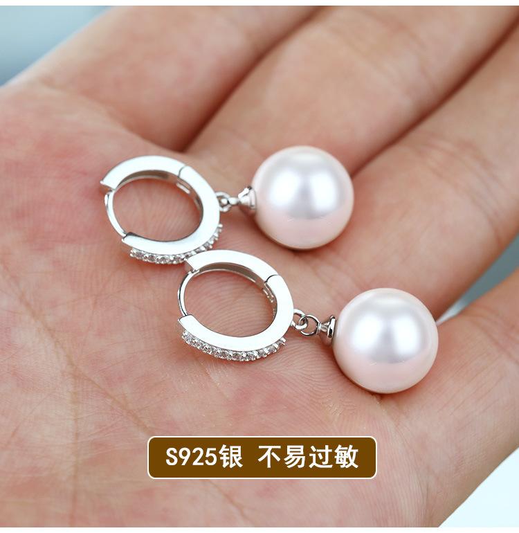 CHSHINE 2020 Pearl Earrings Genuine Natural Freshwater Pearl   Copper Earrings Pearl Jewelry For Wemon Wedding Gift