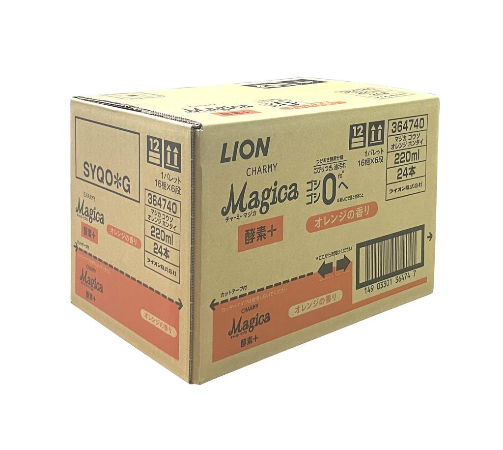 Charmy Magica Dishwashing Detergent Enzyme Plus Orange Scent 220ml X 24 Items