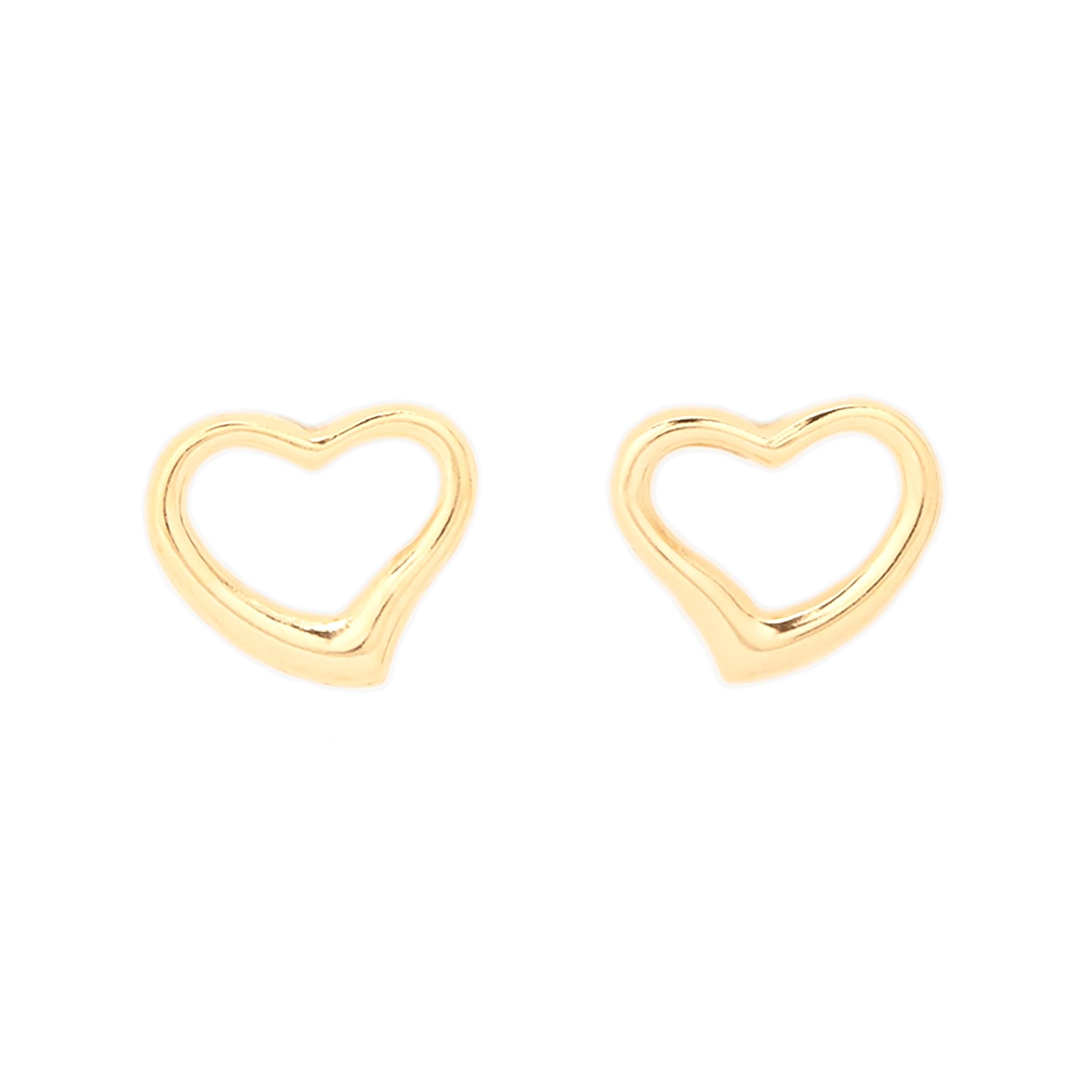 

ESTELLE [Official] Women s 10K Yellow Gold Heart Motif Earrings 0202-3563-0019-0000