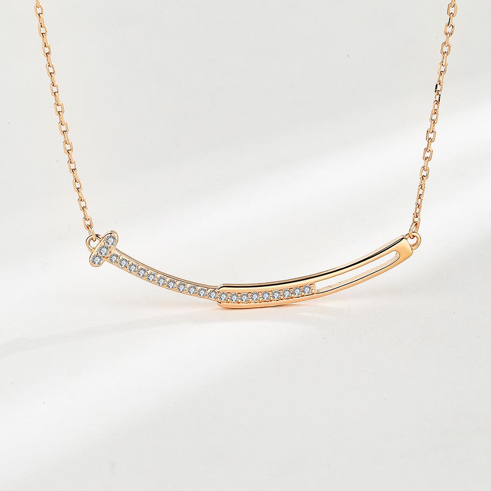 

Танцизное женское ожерелье с подвеской в ​​классическом стиле из стерлингового серебра 925 пробы с цирконом, модный подарок золотой