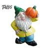 Waterproof Yard Art Ornament Mini Gnomes Figurine, Resin Welcome Gnome Garden Statue, Small Weatherproof Patio Statue Dwarf for Fairy Garden,