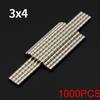 3x4mm Krachtige Neodymium Magneet N35 NdfeB Permanente Magnetische magneten Rond Super Sterke Koelkastmagneten Doe-het-zelf