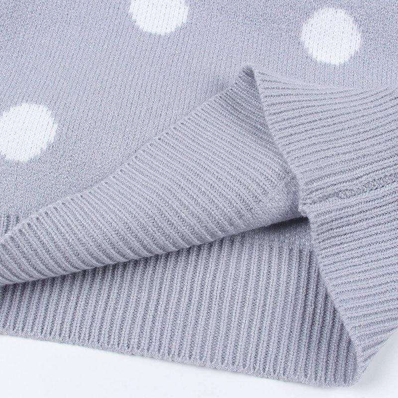 Women's Fall/winter Loose Jacquard Crew-neck Knitted Long Beard Sweater