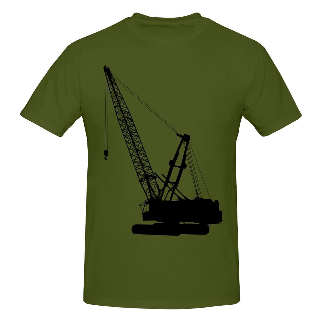 Funny Construction Crane Unisexs Printed TShirt Unisex T shirtShirt Male