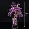 Natural crystal shake money fortune tree fish tank ornament office ornament lucky small ornament creative transshipment gift