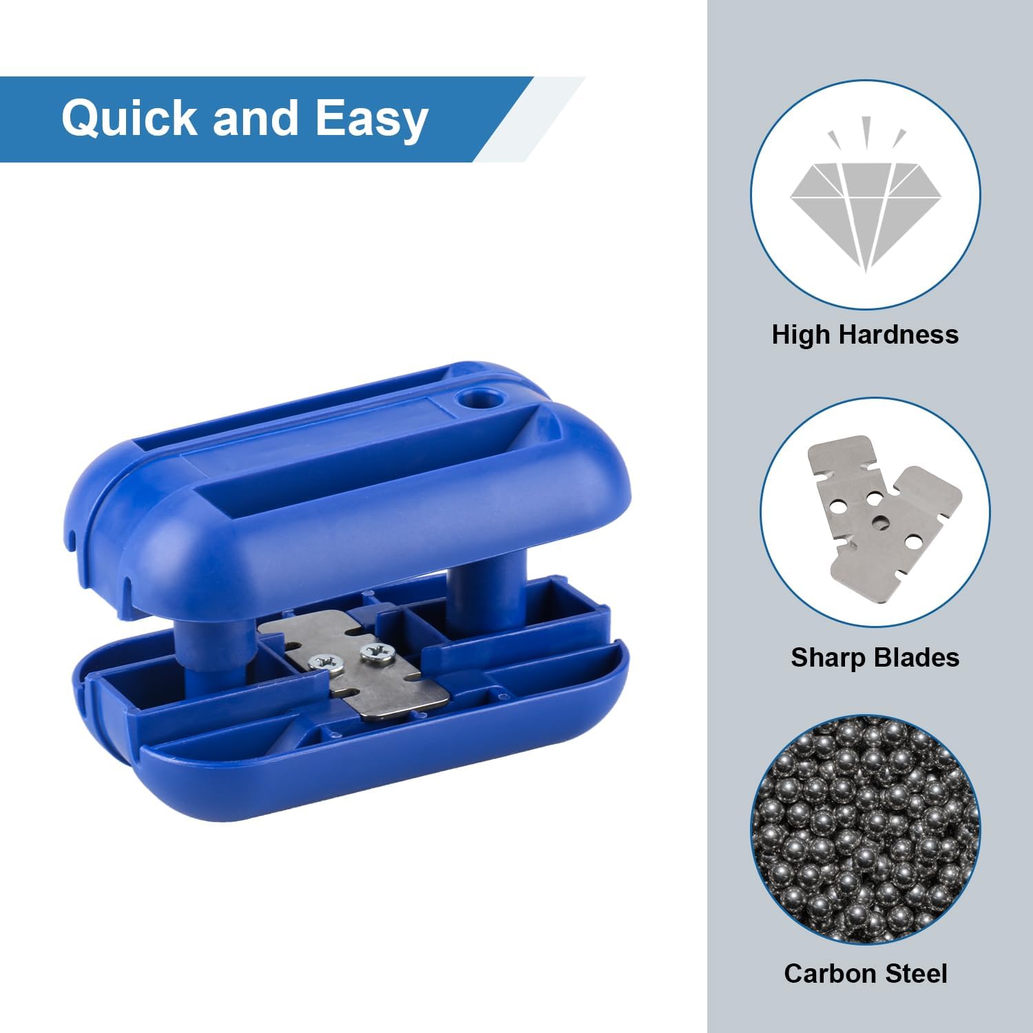 

Pneumatic Quad Trimmer with 30-Degree Carbon Steel Blade,Professional Edging Tape Trimming Tool,Blue синий