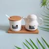 Xidian Ceramic Seasoning Jar Set with Base