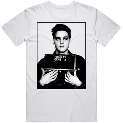 Elvis Famous Mugshot Legendary Icon Presley Fan T Shirt Mens Womens Tees Top