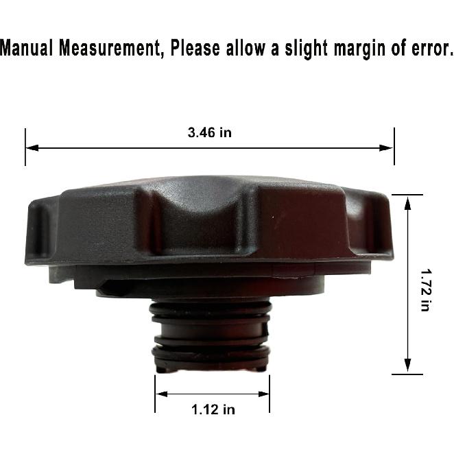 17117639020 17117521071 Radiator Expansion Tank Cap, Coolant Reservoir Cap Compatible With 2006-2025 BMW 128I 320I 328I 330I 335I 530I 540I 640I 740I