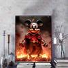 Disney Diamond Painting Dark Warrior Style Mickey Mouse Illustration, 5D Diamond Painting Art Embroidery Cross Stitch Room Decoration
