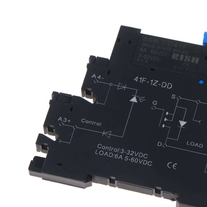 DA41F Ultra Thin Solid State Relay Module DC Control AC Din Rail Mount High Precision Control for Instrumentation Equipment